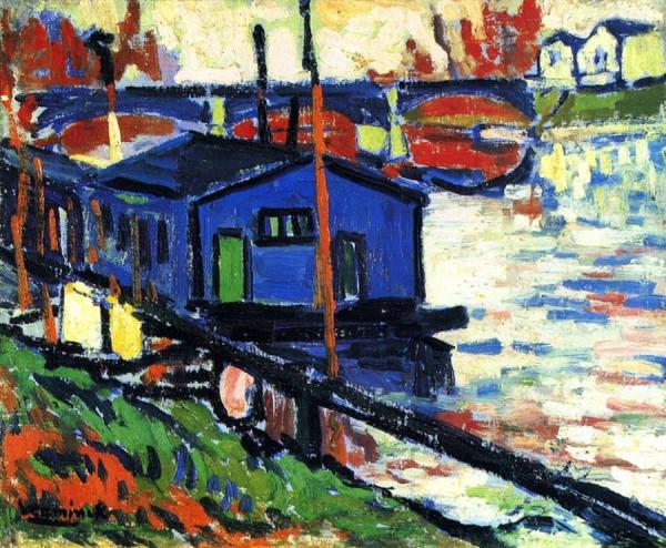 The Seine At Le Pecq by Maurice De Vlaminck