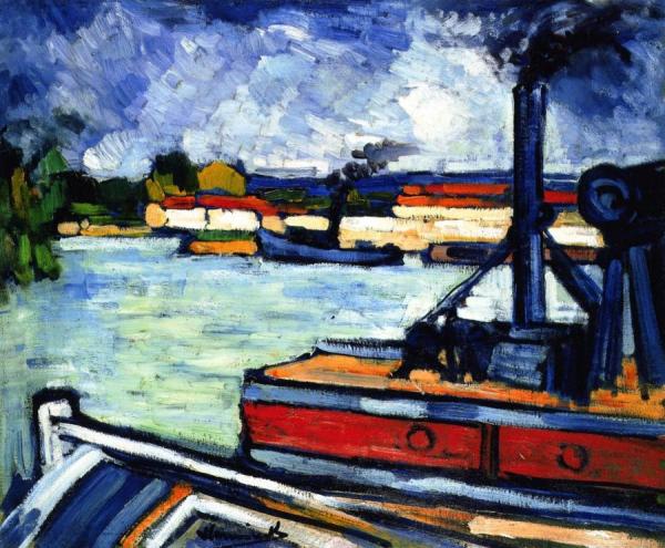 Maurice De Vlaminck The Seine At Nanterre