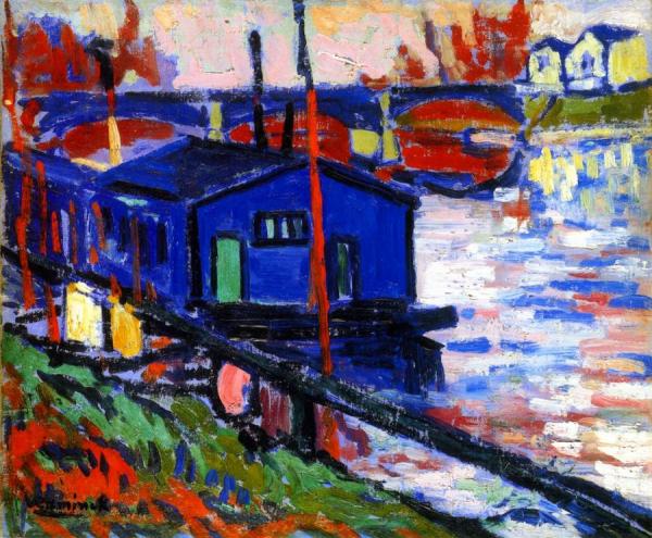 The Seine, Le Pecq by Maurice De Vlaminck