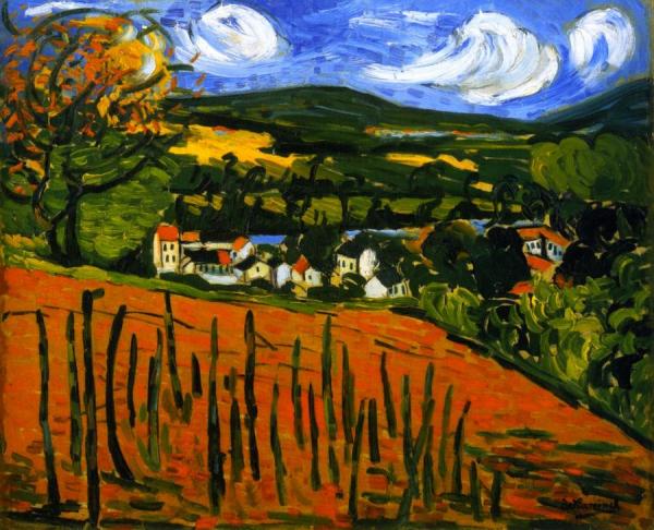 The Valley At Port-marly by Maurice De Vlaminck