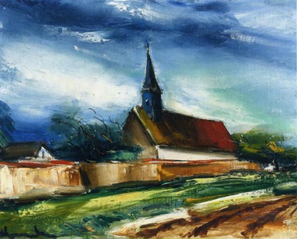 The Village Green by Maurice De Vlaminck