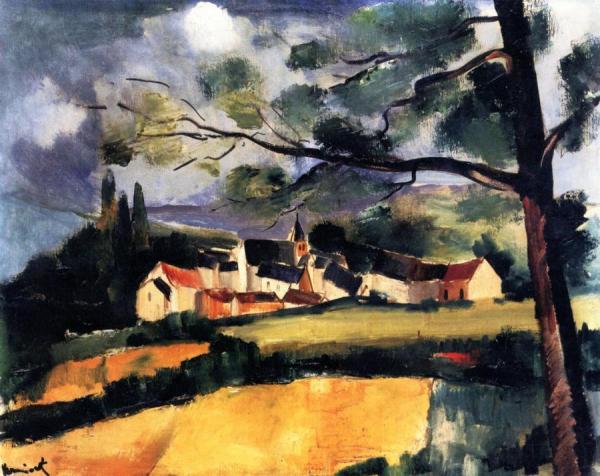 The Village Of Crozant by Maurice De Vlaminck