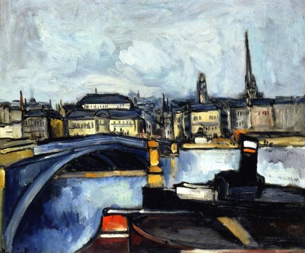 Tug Boat, Rouen by Maurice De Vlaminck