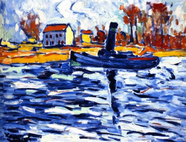 Tugboat by Maurice De Vlaminck Oil Painting Reproductions