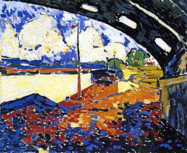 Under The Bridge At Chatou by Maurice De Vlaminck