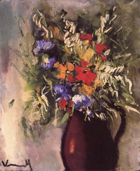 Vase Of Flowers by Maurice De Vlaminck