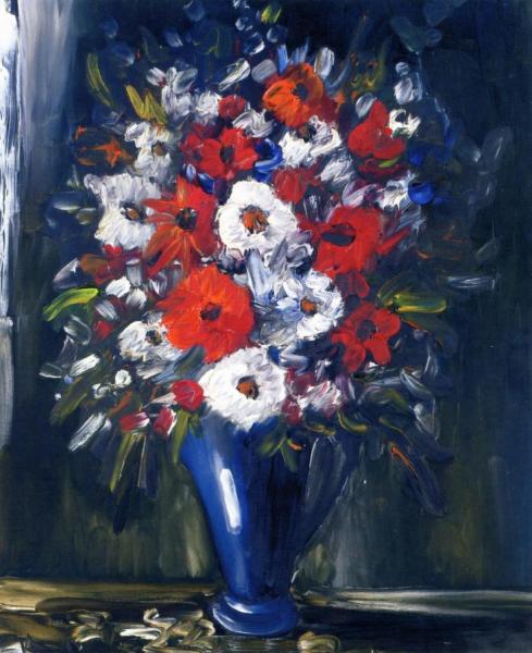 Vase Of Flowers by Maurice De Vlaminck