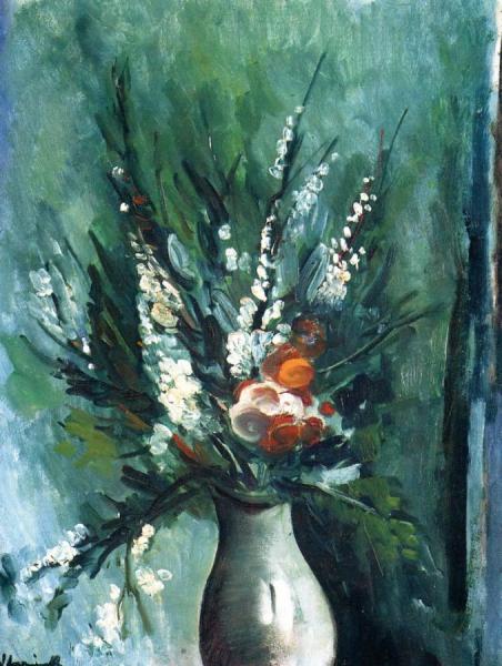 Vase Of Flowers by Maurice De Vlaminck