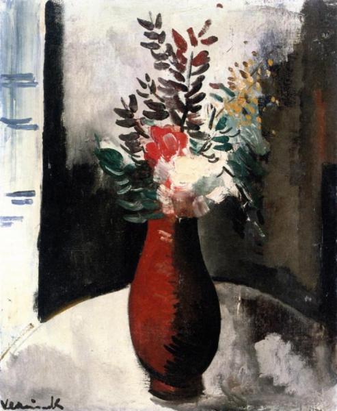 Vase Of Flowers by Maurice De Vlaminck