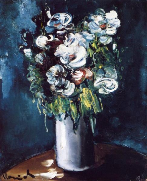 Vase Of Flowers by Maurice De Vlaminck Oil Painting Reproductions