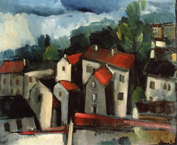View Of Roofs by Maurice De Vlaminck
