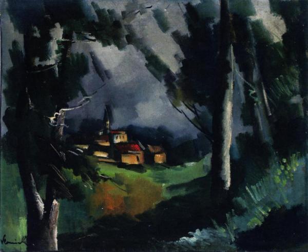 Village by Maurice De Vlaminck
