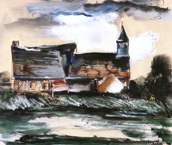 Village by Maurice De Vlaminck
