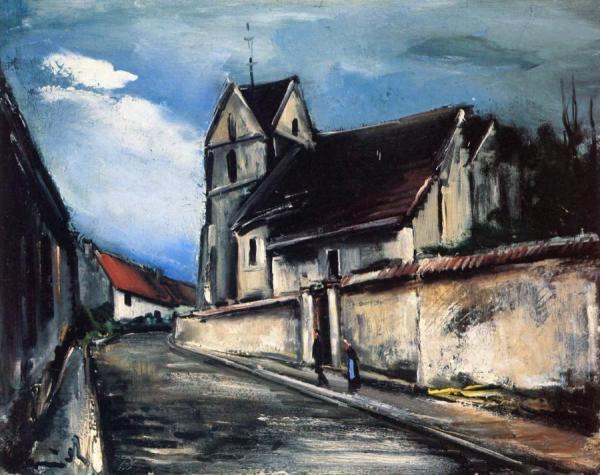 Village Church by Maurice De Vlaminck