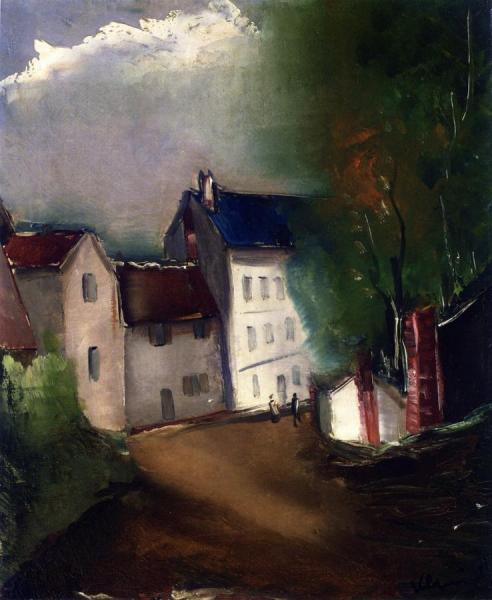 Village Entrance by Maurice De Vlaminck