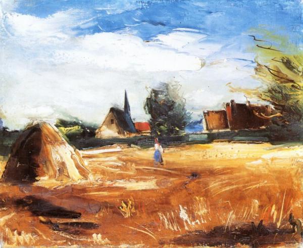 Village Harvest by Maurice De Vlaminck
