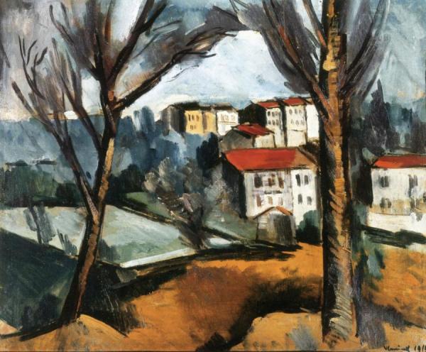 Village In Provence by Maurice De Vlaminck