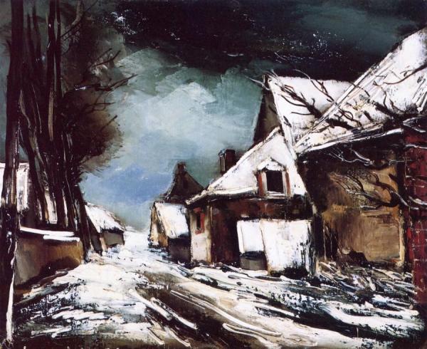 Maurice De Vlaminck Village In The Snow