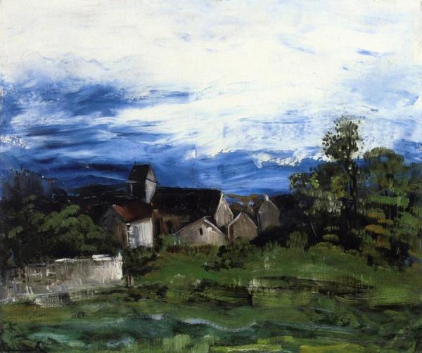 Village On The Plain by Maurice De Vlaminck