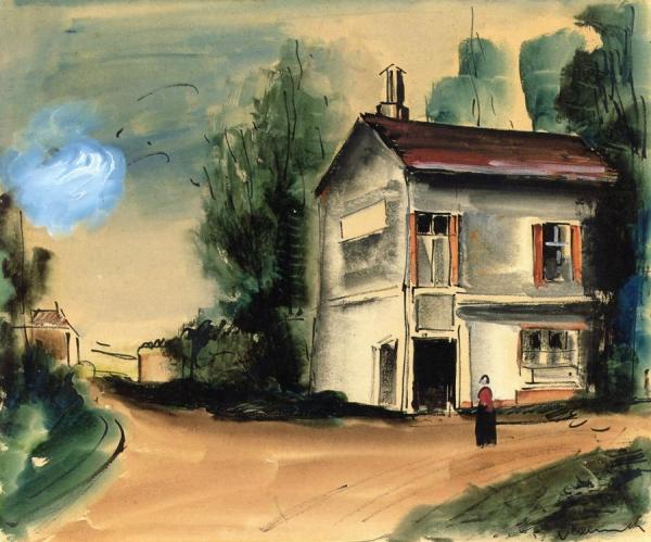 Village Road by Maurice De Vlaminck
