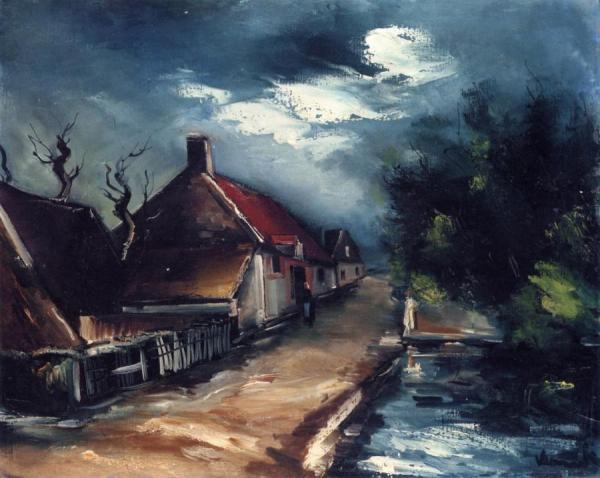 Village Road by Maurice De Vlaminck Oil Painting Reproductions