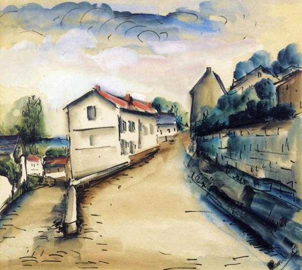 Village Road In Summer by Maurice De Vlaminck