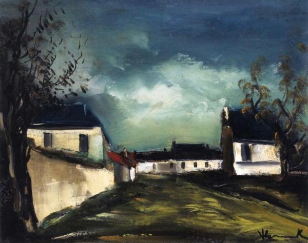 Village Street by Maurice De Vlaminck