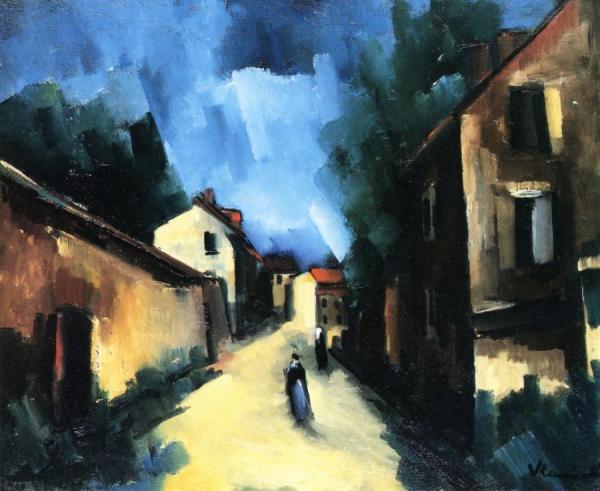 Village Street by Maurice De Vlaminck