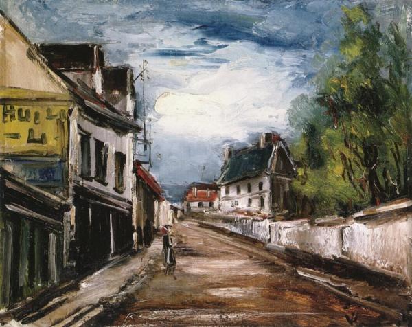 Village Street by Maurice De Vlaminck