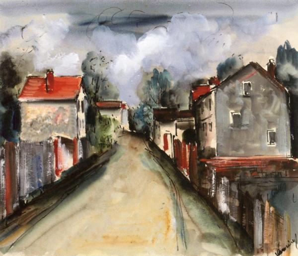 Village Street by Maurice De Vlaminck