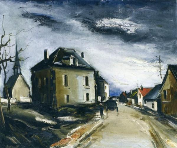 Village Street by Maurice De Vlaminck