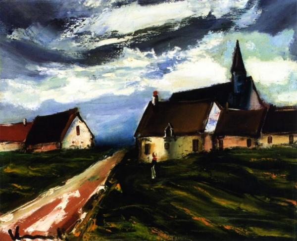 Village Street by Maurice De Vlaminck