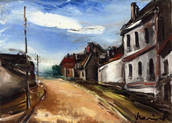 Village Street by Maurice De Vlaminck