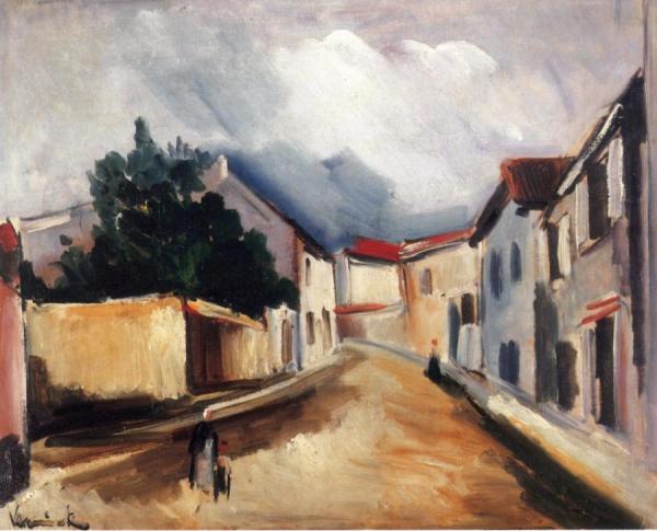 Village Street by Maurice De Vlaminck