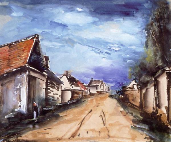 Village Street by Maurice De Vlaminck