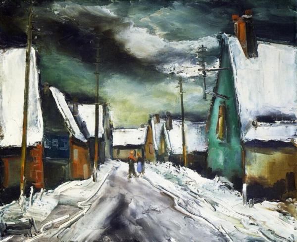 Village Street by Maurice De Vlaminck