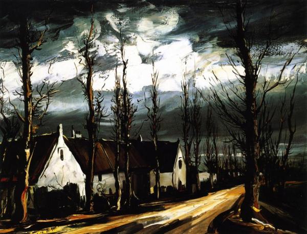 Village Street by Maurice De Vlaminck