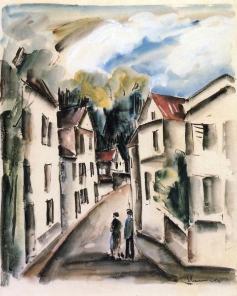 Village Street by Maurice De Vlaminck