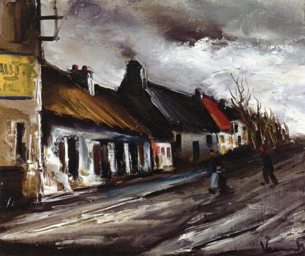 Village Street by Maurice De Vlaminck