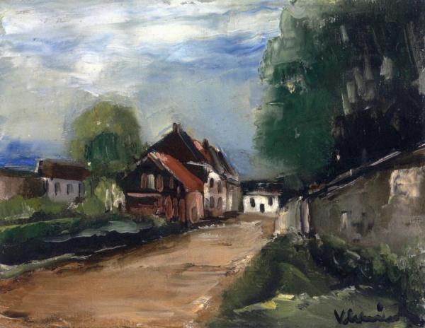 Village Street by Maurice De Vlaminck