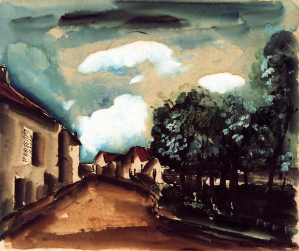 Village Street by Maurice De Vlaminck
