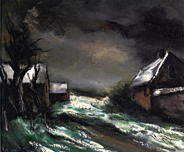 Winter Landscape by Maurice De Vlaminck