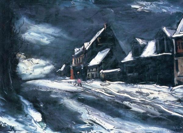 Winter Landscape by Maurice De Vlaminck