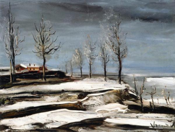 Winter Landscape by Maurice De Vlaminck