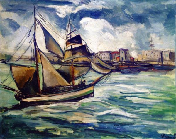 Yacht In Southampton by Maurice De Vlaminck