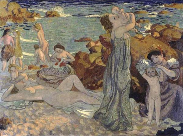 Baigneuses, Plage Du Pouldu by Maurice Denis