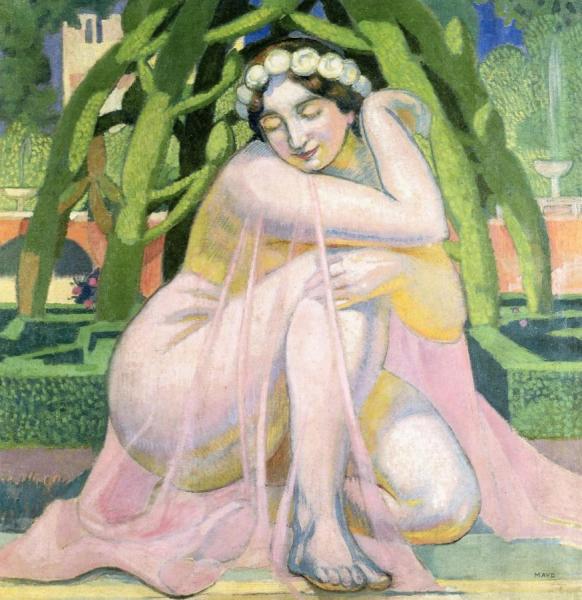 Bathsheba Bathing In The Gardens Of Grenade by Maurice Denis