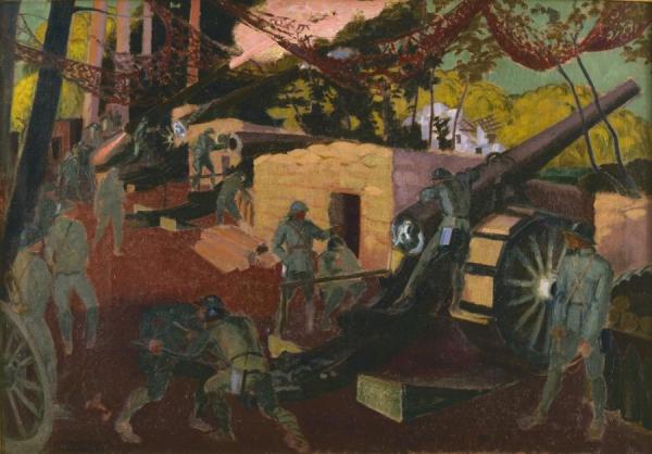 Batterie De 155 En Forêt De Coucy by Maurice Denis