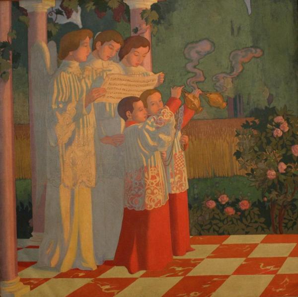 Maurice Denis Décoration De La Chapelle Du Collège Sainte-croix Du Vésinet