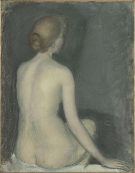 Seated Nude Woman Seen From Behind by Maurice Denis